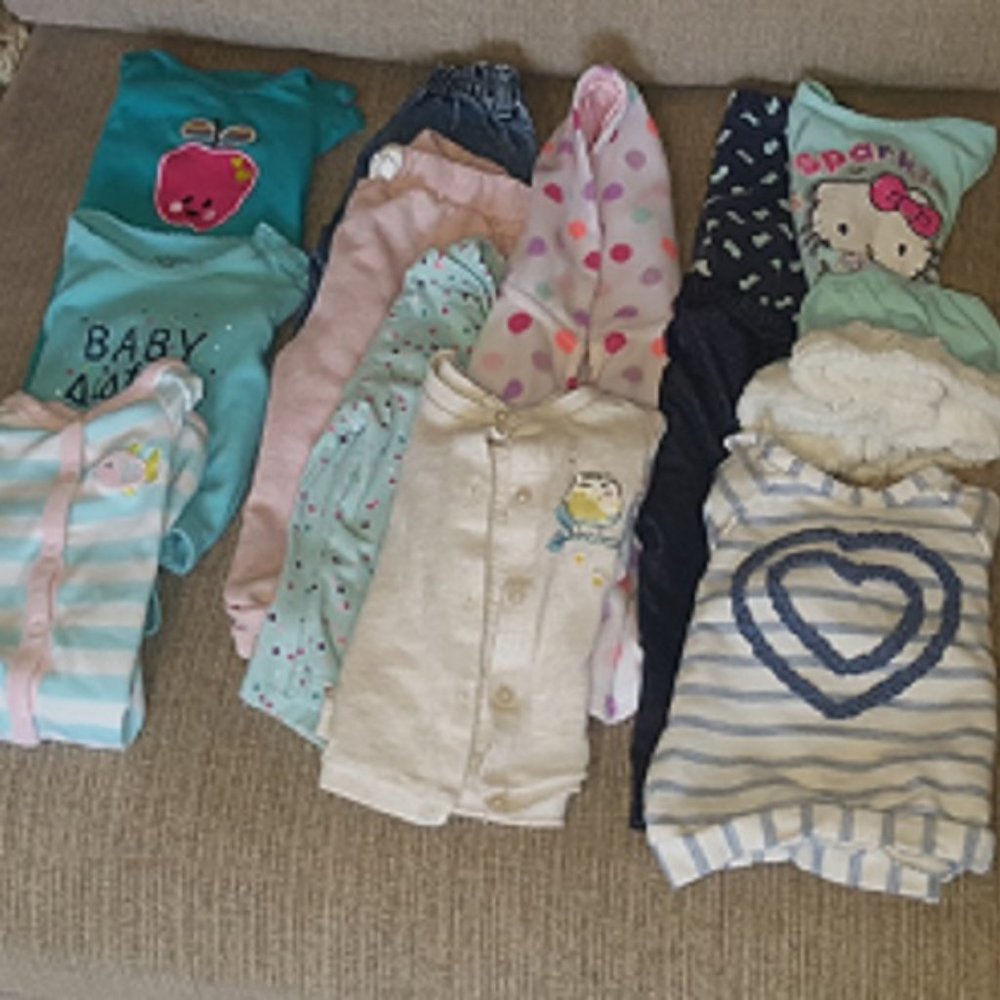 Girls Clothing 12 PC Fall Bundle 6/9 MOS